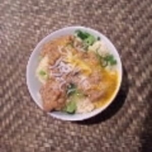 納豆の食べ方-生玉子＆小女子♪